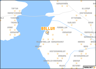 map of Ballum