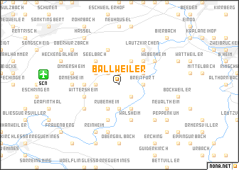 map of Ballweiler