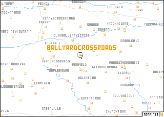 map of Ballyard Cross Roads