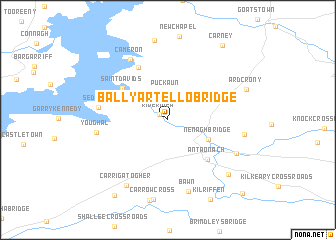 map of Ballyartello Bridge