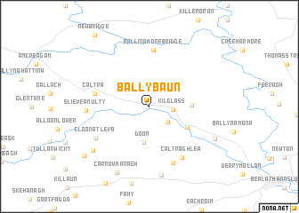 map of Ballybaun