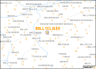 map of Ballyclider