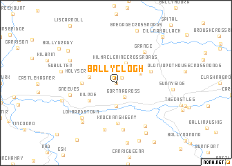 map of Ballyclogh