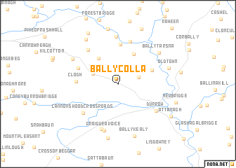 map of Ballycolla