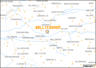 map of Ballycommon