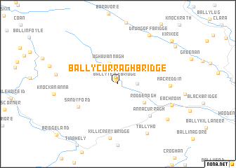 map of Ballycurragh Bridge