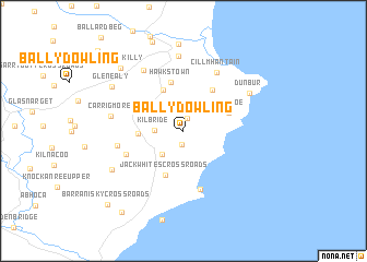 map of Ballydowling