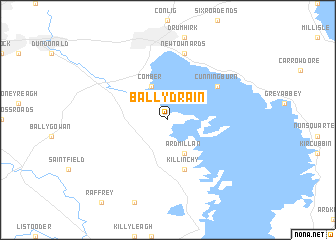 map of Ballydrain