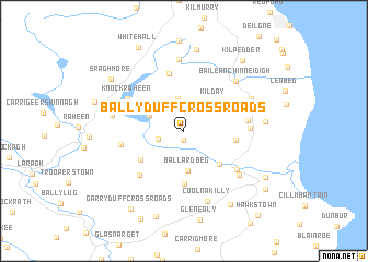 map of Ballyduff Cross Roads