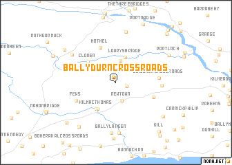 map of Ballydurn Cross Roads