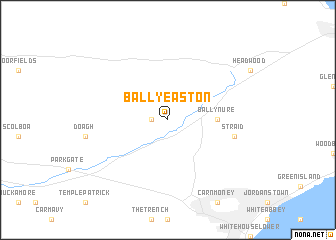 map of Ballyeaston