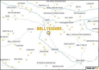 map of Ballyeighan