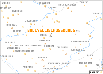 map of Ballyellis Cross Roads