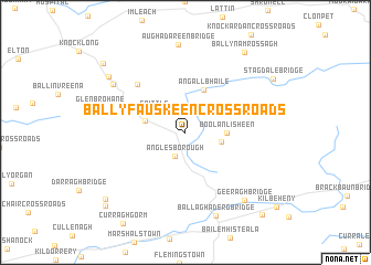 map of Ballyfauskeen Cross Roads