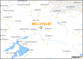 map of Ballyfolan