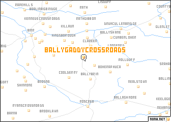 map of Ballygaddy Cross Roads