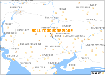 map of Ballygarvan Bridge