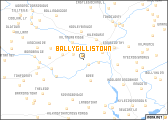 map of Ballygillistown