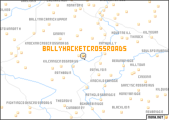 map of Ballyhacket Cross Roads