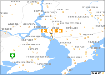 ballyhack map ireland nona topo regional 3d