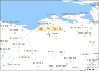 map of Ballyhehan