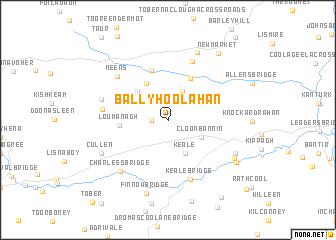 map of Ballyhoolahan