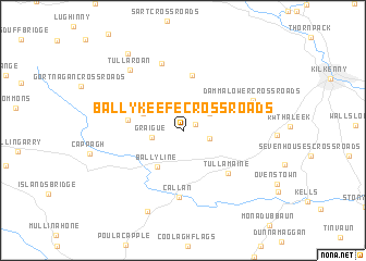 map of Ballykeefe Cross Roads