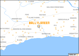 map of Ballylaneen