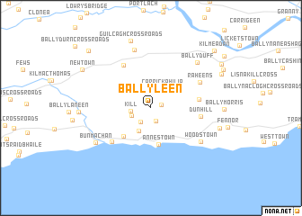 map of Ballyleen