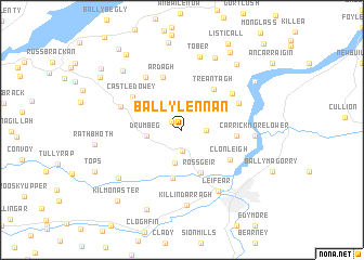 map of Ballylennan