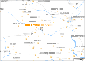 map of Ballymackesy House