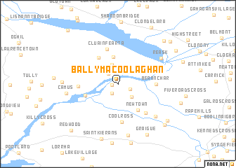 map of Ballymacoolaghan