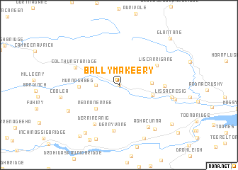 map of Ballymakeery