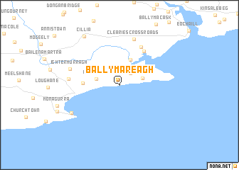 map of Ballymareagh