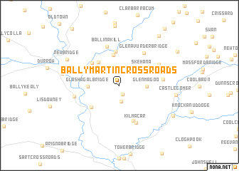 map of Ballymartin Cross Roads