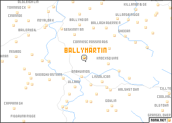 map of Ballymartin