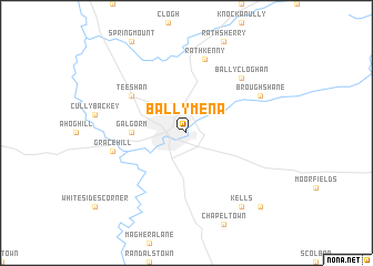 map of Ballymena
