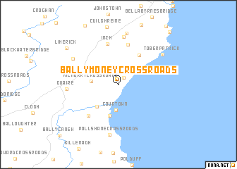 map of Ballymoney Cross Roads