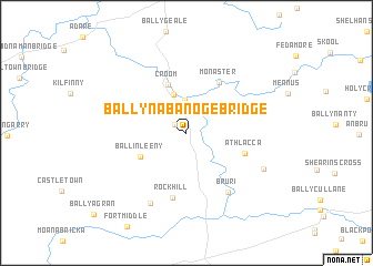 map of Ballynabanoge Bridge