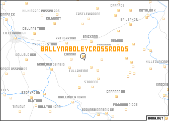map of Ballynaboley Cross Roads