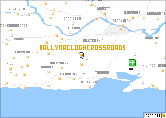 map of Ballynaclogh Cross Roads