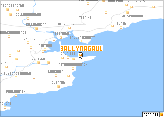 map of Ballynagaul