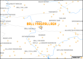 map of Ballynagrallagh