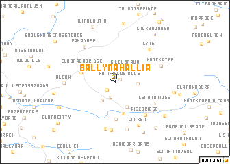 map of Ballynahallia