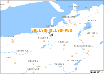 map of Ballynakilly Upper