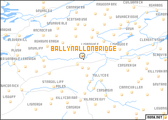 map of Ballynallon Bridge