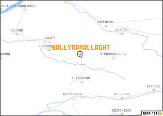 map of Ballynamallaght