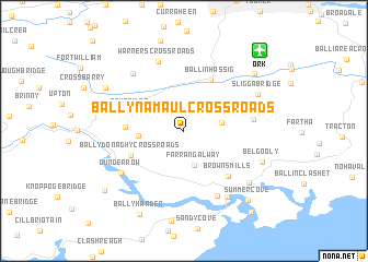 map of Ballynamaul Cross Roads