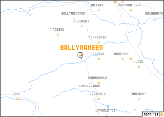 map of Ballynameen