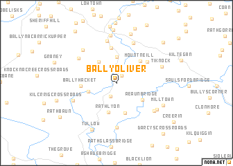 map of Ballyoliver